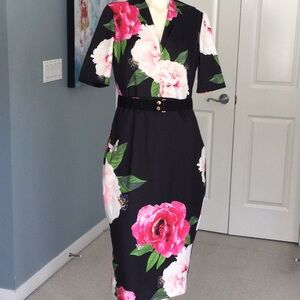 Ted Baker floral sheath dress